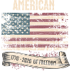American Flag 250 Years Freedom 1776-2026