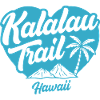 Kalalau Trail Hawaii Tropical Logo