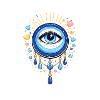 Blue Jewelry Eye with Sky Glow