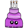 Birthday Kawaii Cake Candles Child