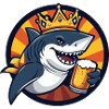Bière de requin drôle