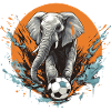 Elefant Fussball Team