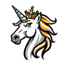 Einhorn Kopf Krone