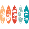 Retro Surfboard 