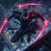 Urban Ninja with Neon Blades