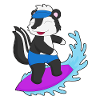 Skunk Surfing Surfboard Summer