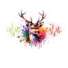 Sika Deer Heart Line