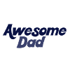 Bold Blue Gradient Awesome Dad