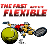 Fast and flexible tennis hero