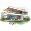 Bientôt illustration de villa moderne