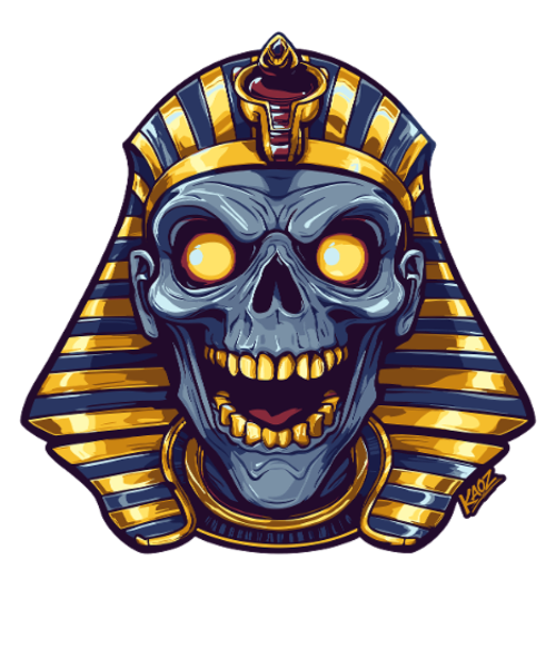 Neonowy blask Pharaoh Skull