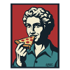 Retro Pizza Portrait Pop Art