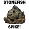 Poisson Pierre Danger Spike Stonefish Noir