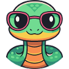 Snake Cartoon Nerd Glasses