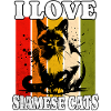 I Love Siamese Cat