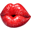 Red Gloss Kiss Lips