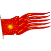 Drapeau rouge Oriflamme