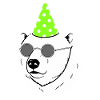 Polar Bear Party Sunglasses Birthday