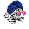 Leopard Women's Turban Glasses