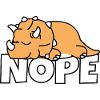 Nope Not Today Lazy Lazy Dino Triceratops