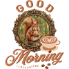 Morning coffee with squirrels