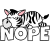 Nej, ikke i dag Doven Zebra Afrika Safari