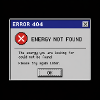 Erreur 404 Énergie non trouvée