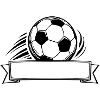 Bannière de badge de football