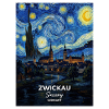 Zwickau Germany in Starry Night Style