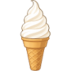 Vanille-Softeis