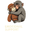 Soutien émotionnel Bébé Singe Punch