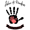 Father and Daughter Handprint Team Spirit
