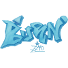 Blue Graffiti Bevin Style