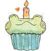 Gâteau d’anniversaire Gâteau d’anniversaire grenouille mignon