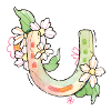 Lucky Charm Horseshoe with Flowers