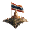 Thailand Temple Flag Painting