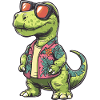 Dinosaur Brontosaurus Comic Vacation