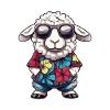 Sheep Comic Holiday