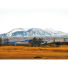 Snowy Mountain Fieldscape in Iceland