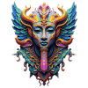 Vibrant Mystic Mask with Zen Overtones