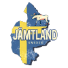 Jämtland i Sveriges län med kartdesign