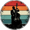 Retro Bassist Gift