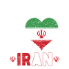 Heart for Iran Flag Heart