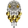 Sølje-Brosche Silber- und Goldschmuck