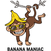 Banana Maniac Cool Monkey Sunglasses Art