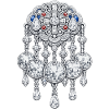 Broche Sølje en argent avec diamant