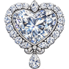Herzförmiger Diamantschmuck