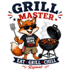Grillmeister Fox BBQ Motif
