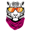 Lunettes de soleil Tigre Blanc Cool