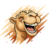 Laughing Camel Cartoon